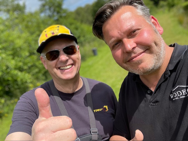 Hoher Besuch von Michael Kahlstadt bei Fischen bei Chrischen