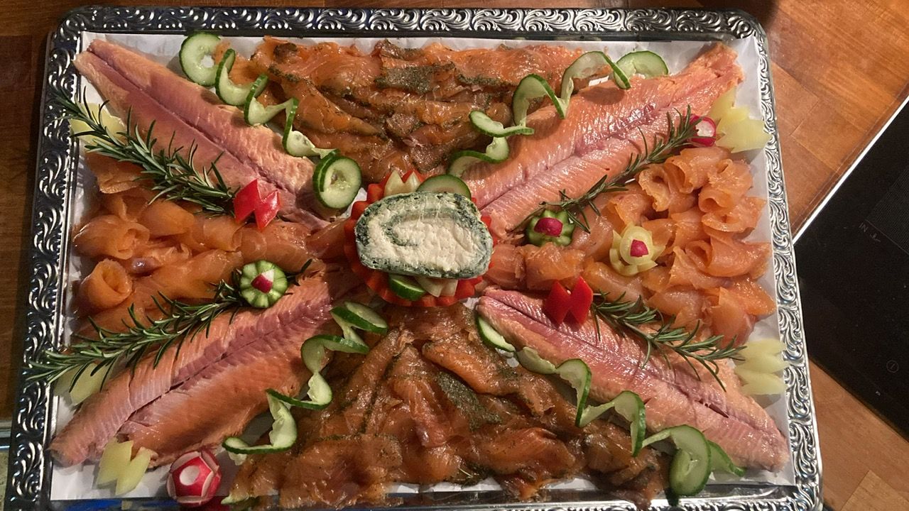 Beispiel einer Fischplatte von Fischen bei Chrischen