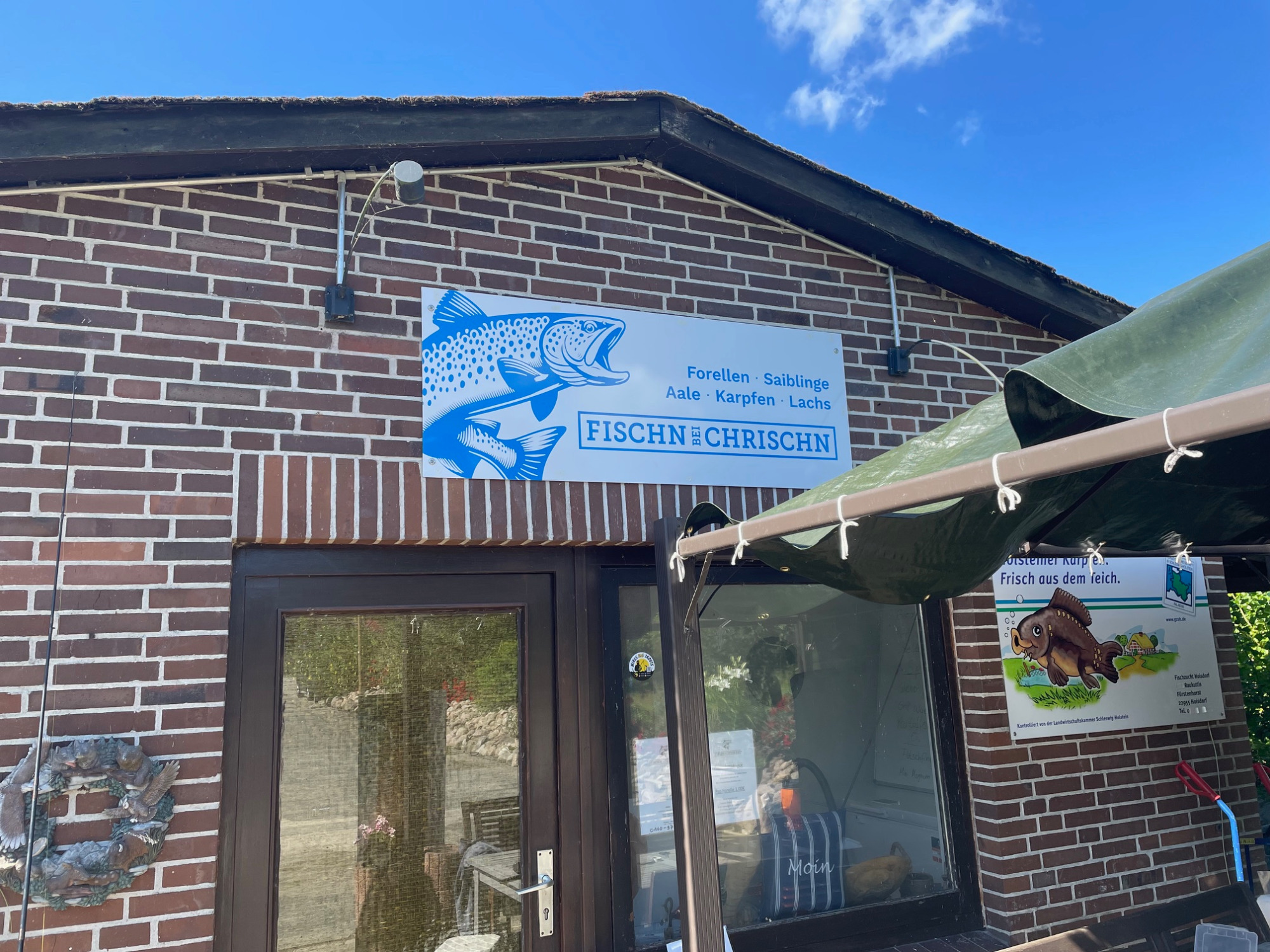Eindruck von der Angelanlage Fischen bei Chrischen in Hoisdorf